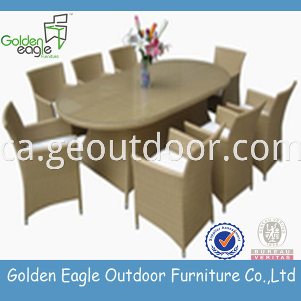 Rattan dining set furniture